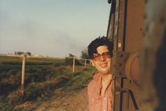 Eddie K on a September 1985 20th Century Railroad Club train excursion.