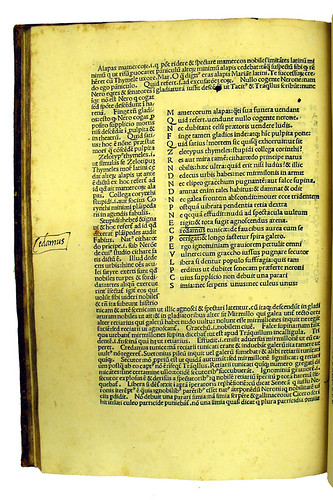 Marginal annotation in Juvenalis, Decimus Junius: Satyrae