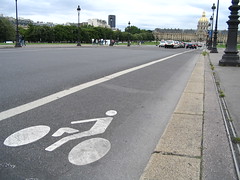 A Paris bike lane