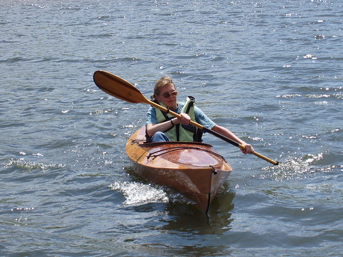 Kathy's first kayaking
