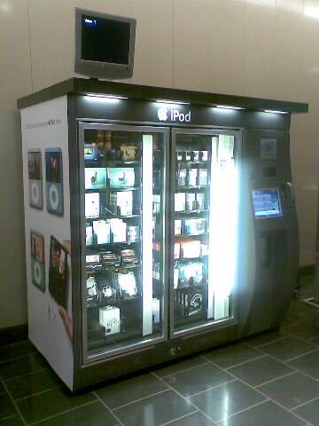 ipod vending machine à Logan airport
