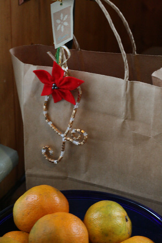 mum's gift and christmas oranges