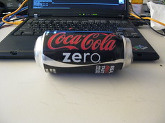 Expanded coke zero can!