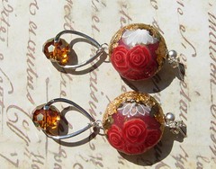 Rose Bouquet earrings