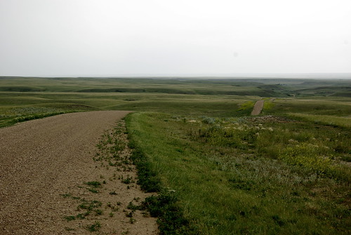 The Road into Grasslands National Park