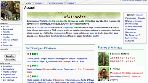 WikiforÃªts: Knowledge Base for African Forests