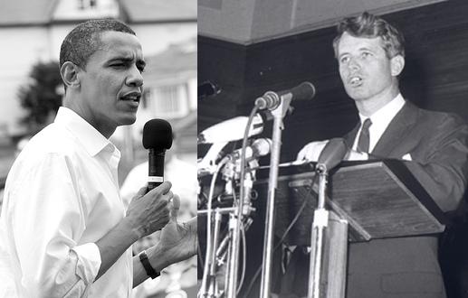 Barack Obama and Bobby Kennedy