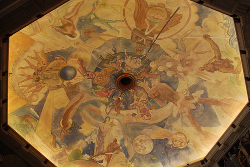 Griffith Observatory - Hugo Ballin Dome Painting