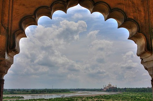 Taj View from Agra Fort