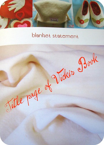 Blanket Statement Book by Vicki of Turkeyfeathers