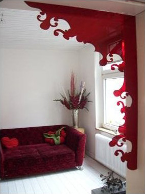 Indoorframe Blume Rot