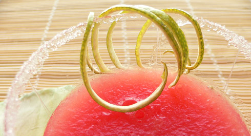 Wassermelonengelee mit Limette