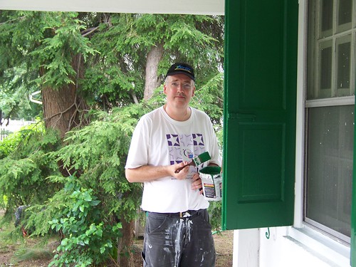 Picture of Justin Painting Windows
