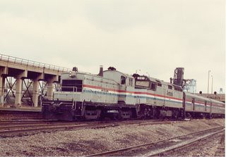 Amtrak terminal operations near Chicago Union Station. November 1983. by Eddie from Chicago