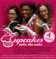 Cupcakes Take The Cake 4th Anniversary Party invite