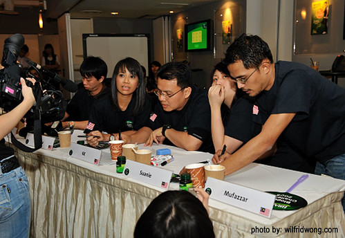 BRAND'S Blogger Challenge - 04 Team Malaysia pretending to be thoughtful