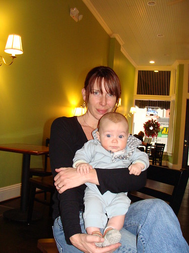 Susie and Silas at Big Dog coffee house