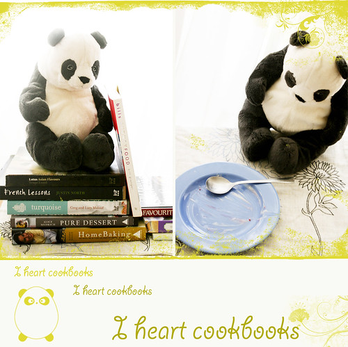 Panda loves cookbooks