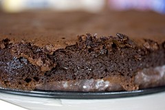 Unglazed Bittersweet Chocolate Cake