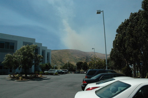 Fire over the hill
