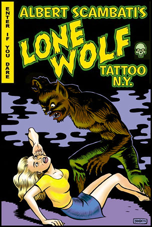 Lone Wolf Tattoo Promotional design 