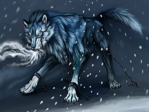 anime wolves pics. The Black Artic Wolf