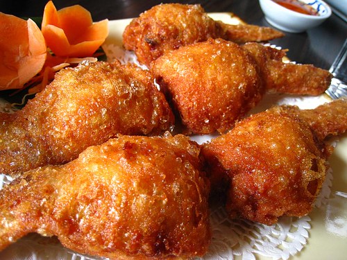 chicken wings pictures. Thai Stuffed Chicken Wings