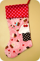 Kitschy Cute Stocking-Cupcakes