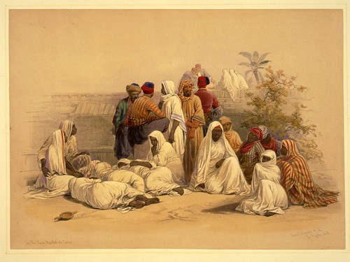 008- Un mercado de esclavos en el Cairo- David Roberts- 1846-1849