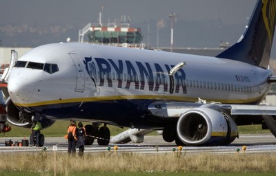 Ryanair crash Ciampino airport Rome