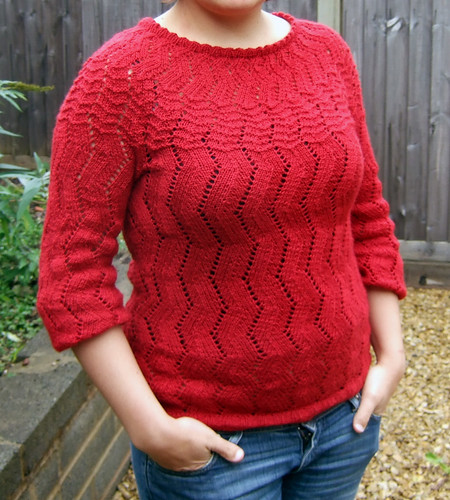 Red Lacy Jumper
