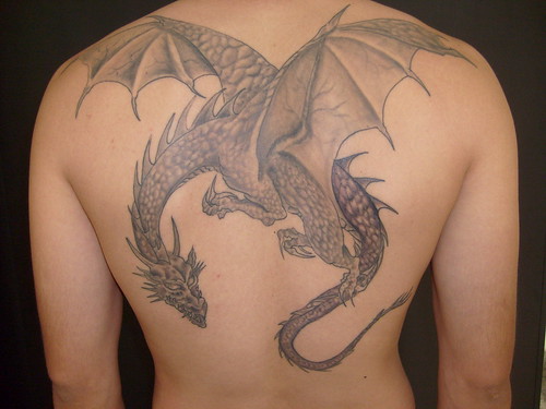 medieval tattoos. medieval tattoos. dragão