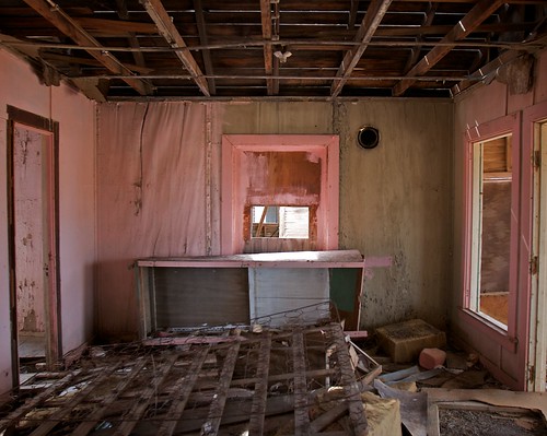 Pink Room, Abandoned Service Station, Vidal, California, Revisited