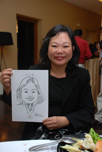 Caricature live sketching for Far East Organisation SPH Media Night The Miro 3
