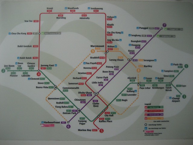 Singapore MRT map with new Circle Line | Flickr - Photo Sharing!