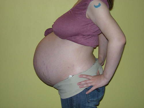 34 weeks pregnant. 34 weeks, 5 days.