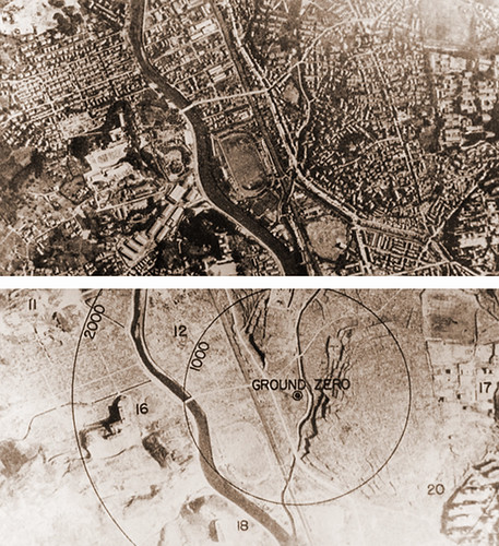 Nagasaki Before And After. Nagasaki 1945 Before and