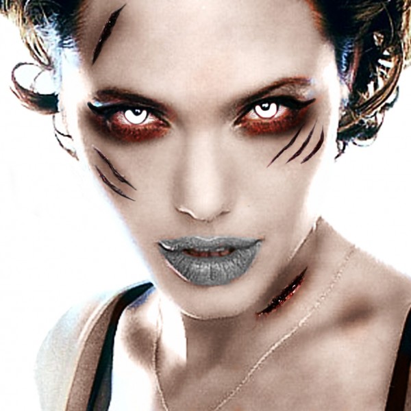 Angelina jolie en Zombie by Grafolog