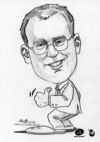 Caricatures Web in Travel 2008 Adrian Currie