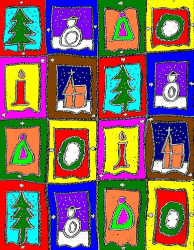 christmas quilt clipart - photo #15