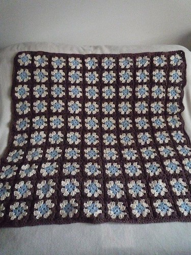 organic cotton crochet baby blanket