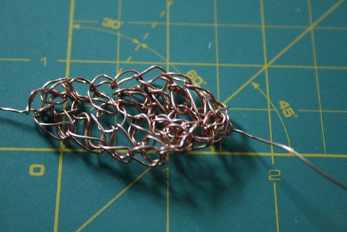 Crochet Metal Leaf :: Step 3
