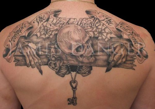 free skull tattoo flash. Danger Flash Skull Tattoo