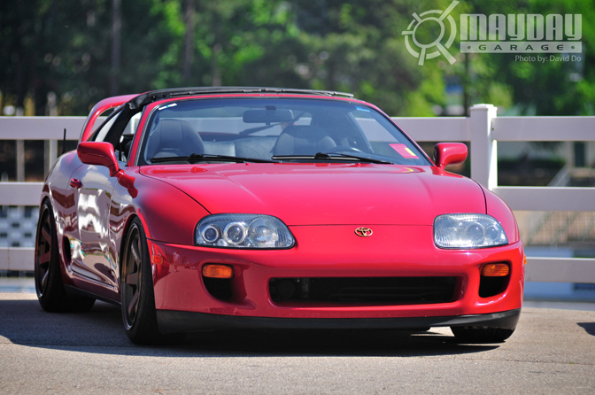 Definitely something you never see is a low flushed out Supra riding on