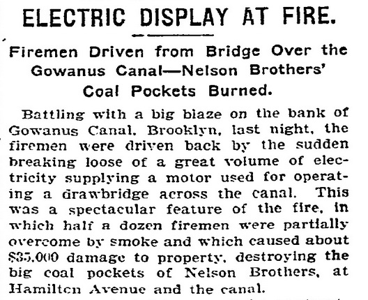 NYT Gowanus Coal Pockets Fire Story