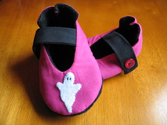 Custom Order - Pink Ghost Booties!