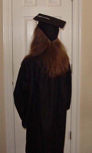 How Should I Wear My Hair to My Graduation / UPDATE - Cap and Gown Picture  with Straight Hair - Lounge - KnittingHelp Forum Community