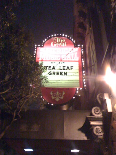 Tea Leaf Green @ Great American Music Hall, San Francisco