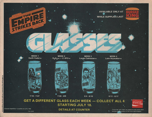 BK Star Wars glasses