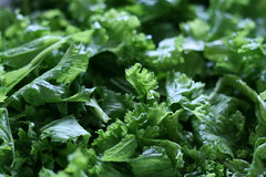 the most wasted food in US supermarkets--mustard greens. photo by rachel is coconut&lime 